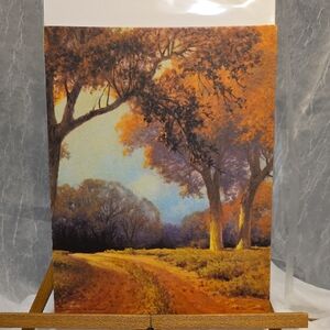 VTG Cardboard Litho - The Brook - A.D. Greer - Fall Art